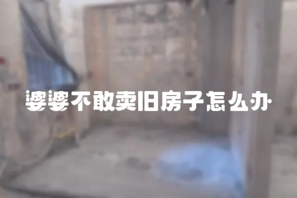 婆婆不敢賣舊房子怎么辦