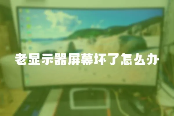 老顯示器屏幕壞了怎么辦