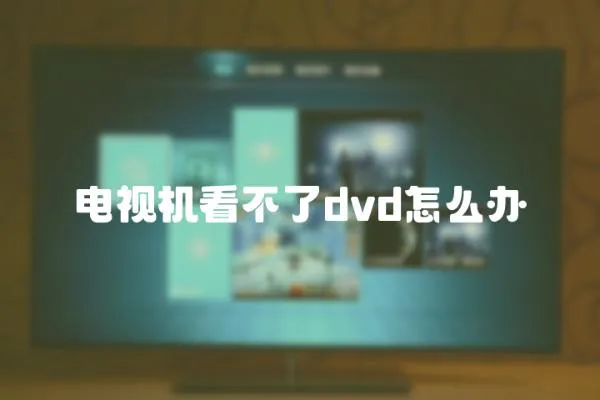 電視機看不了dvd怎么辦