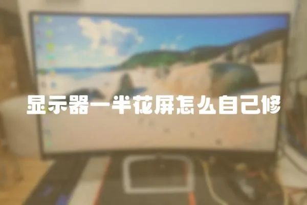 顯示器一半花屏怎么自己修
