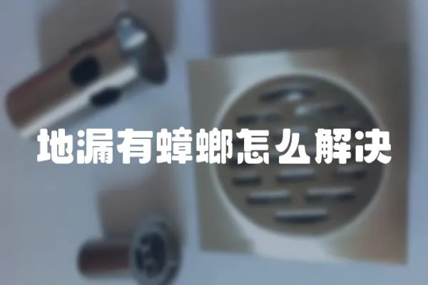 地漏有蟑螂怎么解決