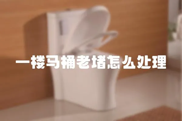 一樓馬桶老堵怎么處理