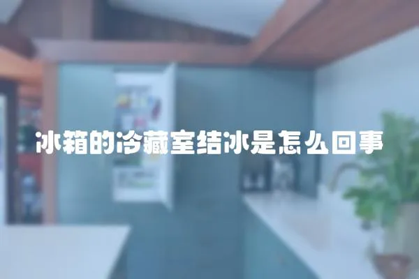 冰箱的冷藏室結(jié)冰是怎么回事