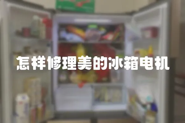 怎樣修理美的冰箱電機(jī)