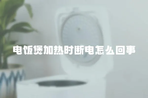 電飯煲加熱時斷電怎么回事