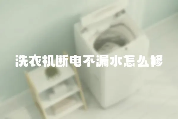 洗衣機斷電不漏水怎么修