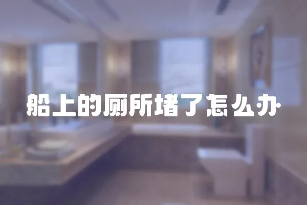 船上的廁所堵了怎么辦