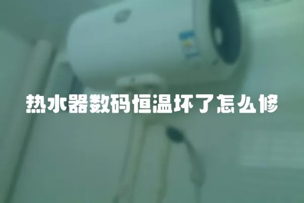 熱水器數碼恒溫壞了怎么修