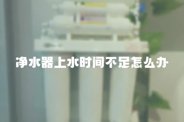 凈水器上水時(shí)間不足怎么辦