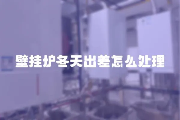 壁掛爐冬天出差怎么處理