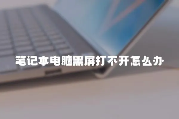 筆記本電腦黑屏打不開怎么辦