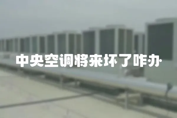 中央空調(diào)將來(lái)壞了咋辦