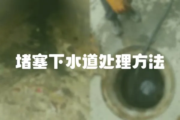 堵塞下水道處理方法