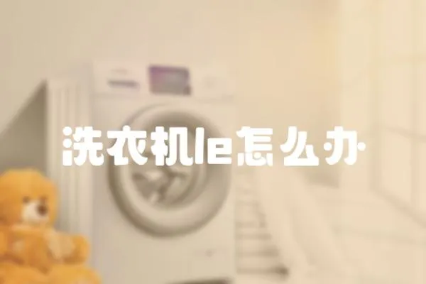 洗衣機(jī)le怎么辦
