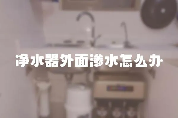 凈水器外面滲水怎么辦