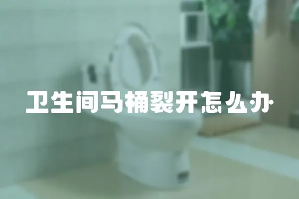 衛生間馬桶裂開怎么辦