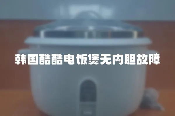 韓國酷酷電飯煲無內膽故障