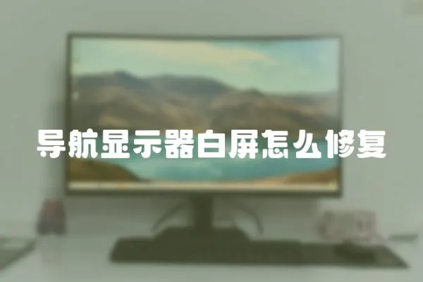 导航显示器白屏怎么修复