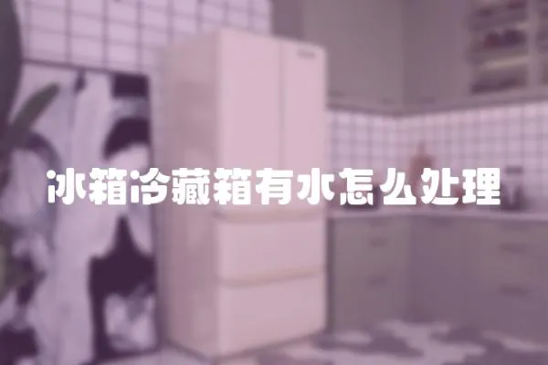冰箱冷藏箱有水怎么處理