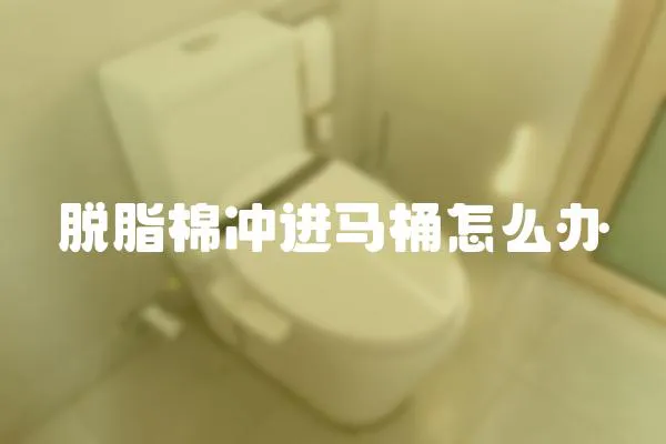 脫脂棉沖進(jìn)馬桶怎么辦