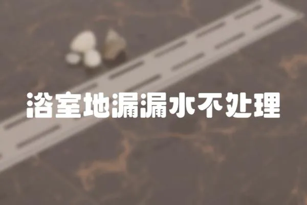 浴室地漏漏水不處理