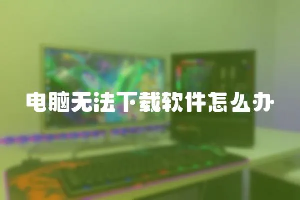 電腦無法下載軟件怎么辦