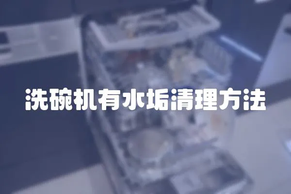 洗碗機有水垢清理方法
