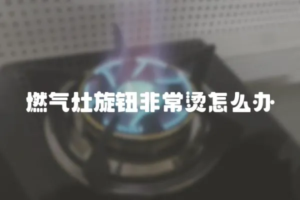 燃氣灶旋鈕非常燙怎么辦