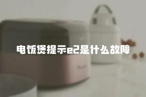電飯煲提示e2是什么故障