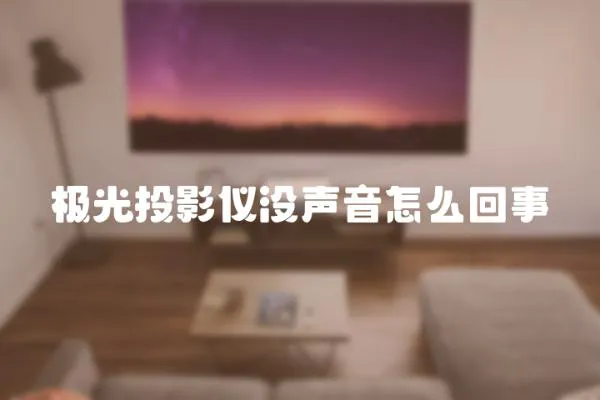 極光投影儀沒聲音怎么回事