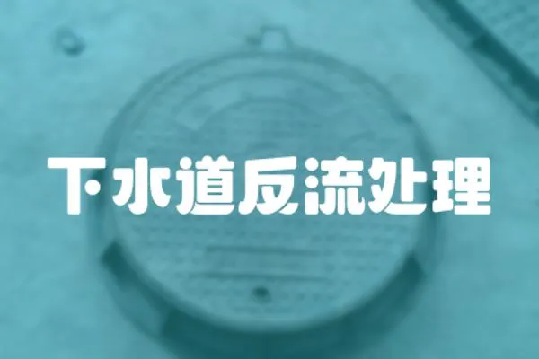 下水道反流處理