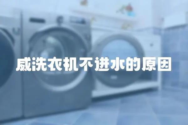 威洗衣機不進水的原因