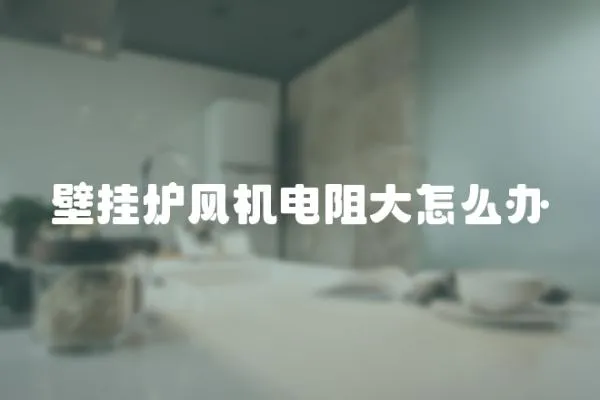 壁掛爐風(fēng)機(jī)電阻大怎么辦