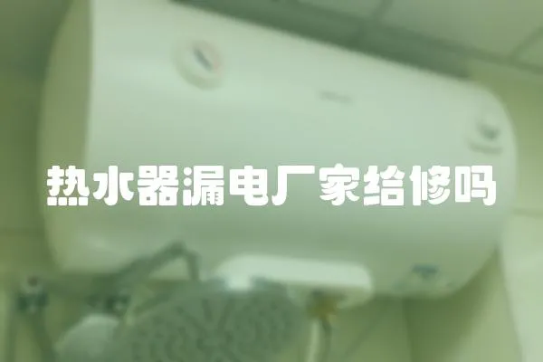 熱水器漏電廠家給修嗎