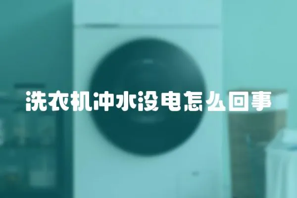 洗衣机冲水没电怎么回事