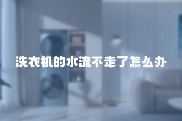 洗衣機的水流不走了怎么辦