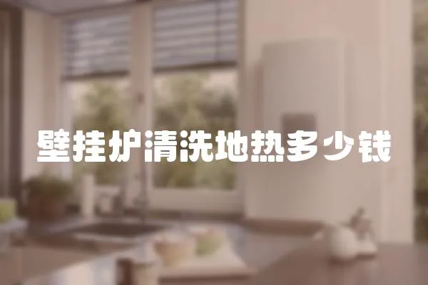 壁掛爐清洗地熱多少錢