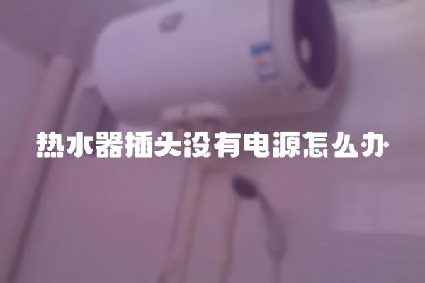 熱水器插頭沒有電源怎么辦