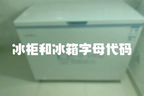 冰柜和冰箱字母代碼