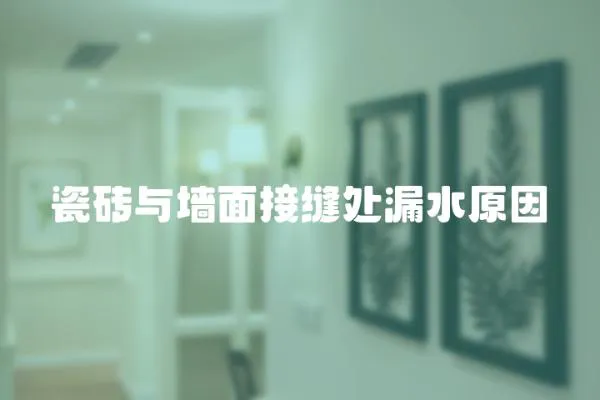瓷磚與墻面接縫處漏水原因