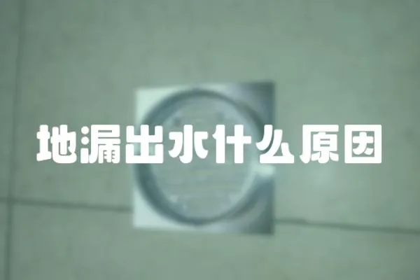 地漏出水什么原因