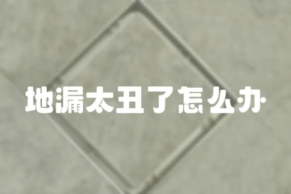地漏太丑了怎么辦