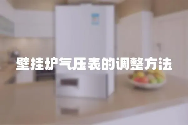 壁掛爐氣壓表的調(diào)整方法