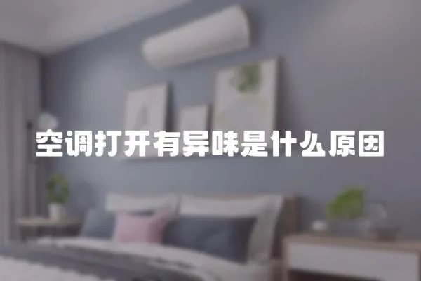 空調打開有異味是什么原因