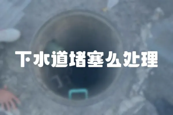 下水道堵塞么處理