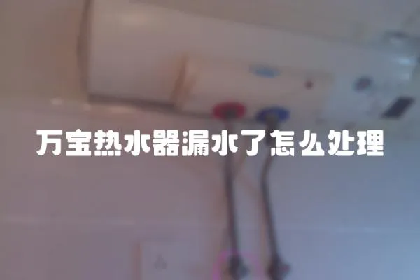 萬寶熱水器漏水了怎么處理