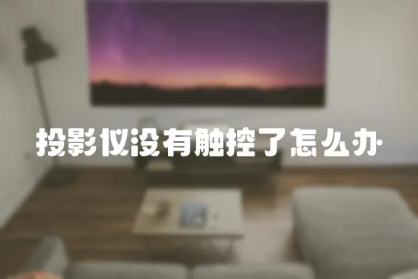投影儀沒有觸控了怎么辦