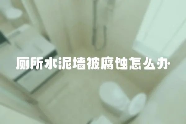廁所水泥墻被腐蝕怎么辦