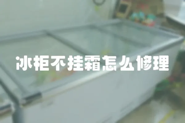 冰柜不掛霜怎么修理