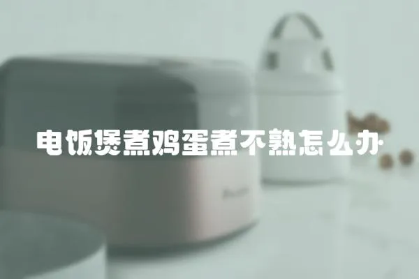 電飯煲煮雞蛋煮不熟怎么辦